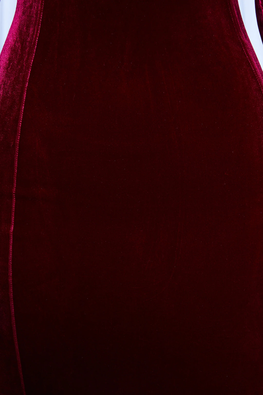 Revamped Square Neck Velvet Mini Dress in Wine