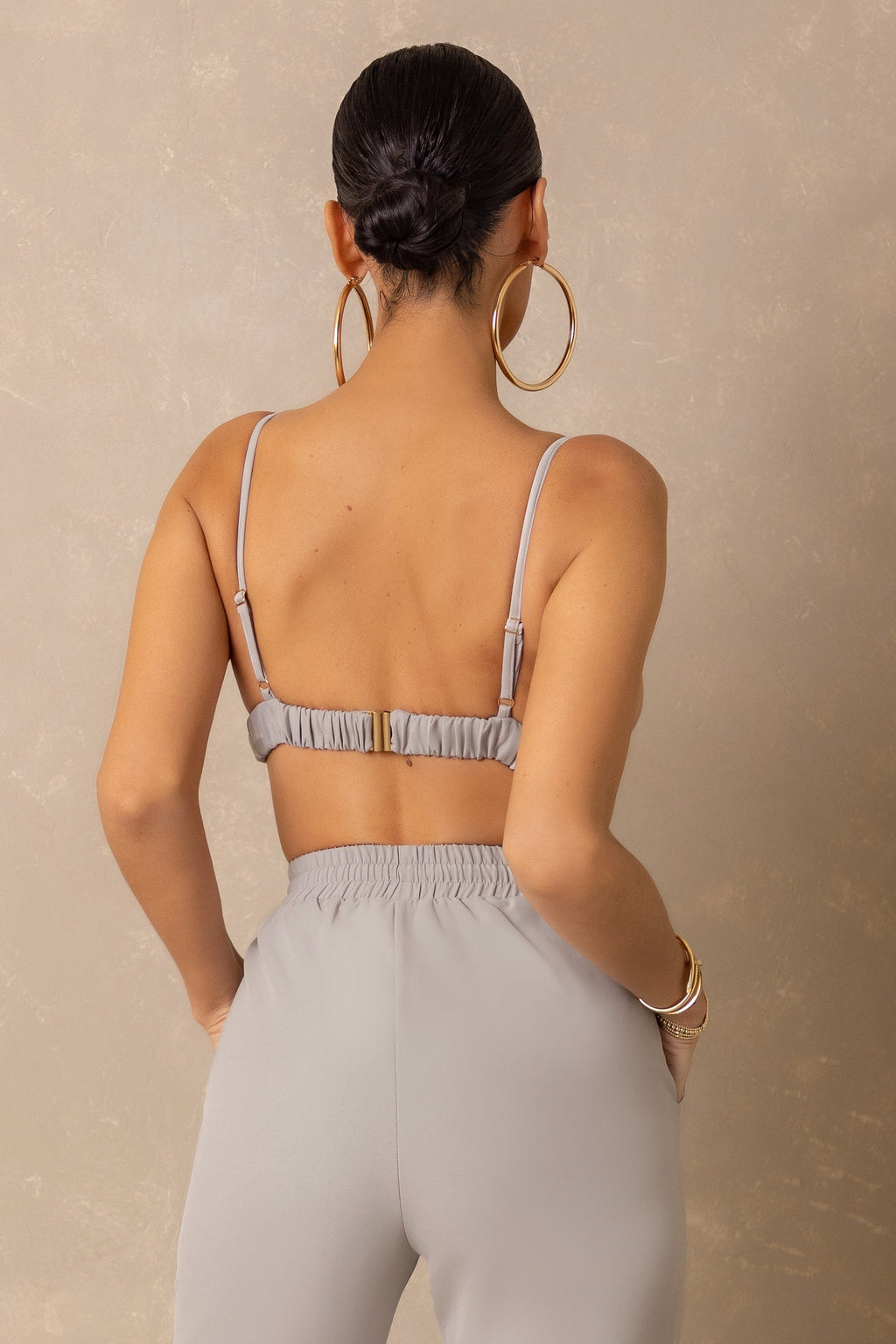 Hot Topic | Dove Grey Elasticated Bralet