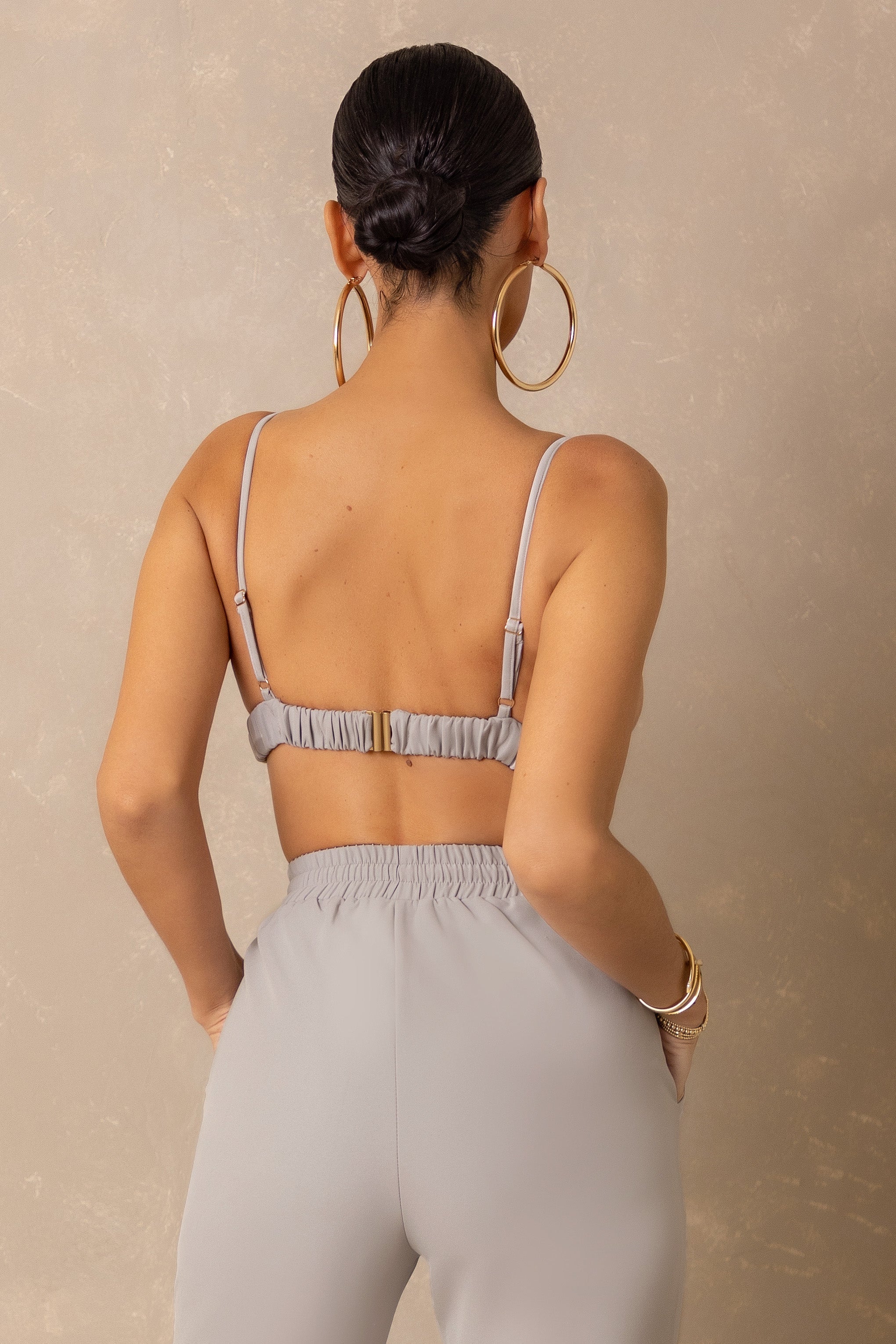 Hot Topic | Dove Grey Elasticated Bralet