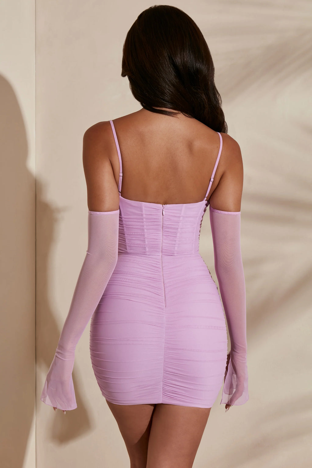 Off The Shoulder Mini Dress in Pink