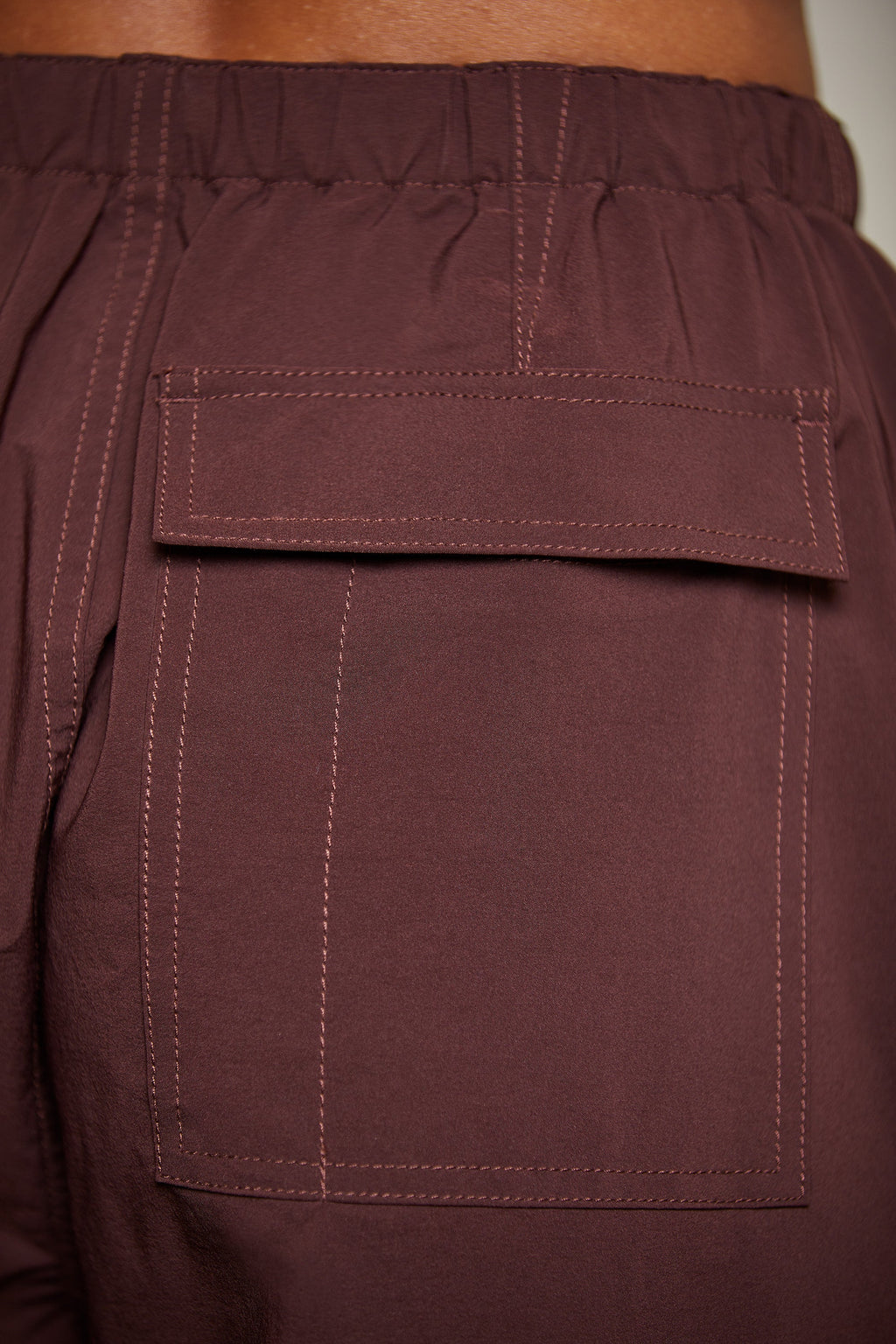 Tall Wide Leg Cargo Trousers in Brown