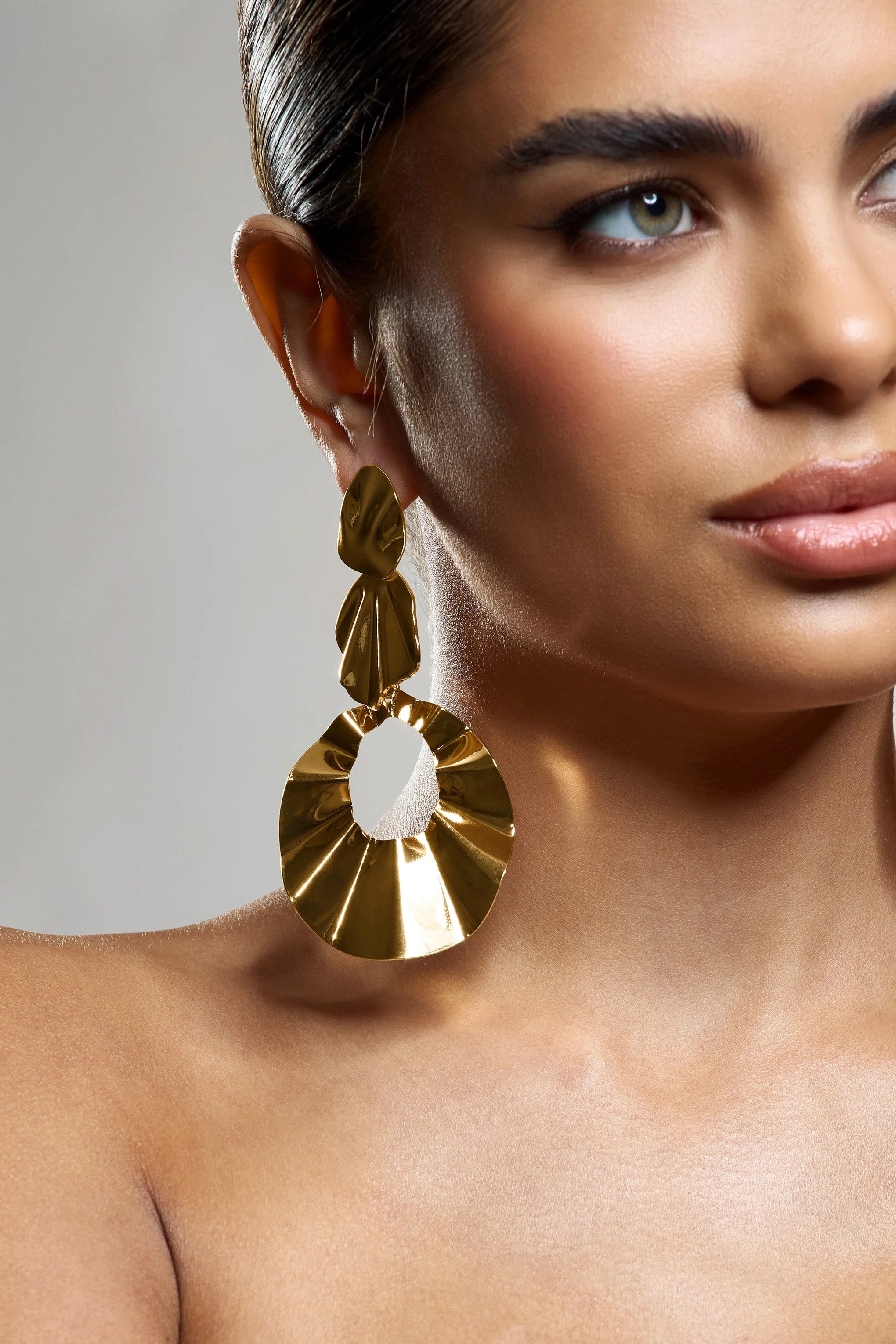 Indiana | Gold Statement Dangle Earrings