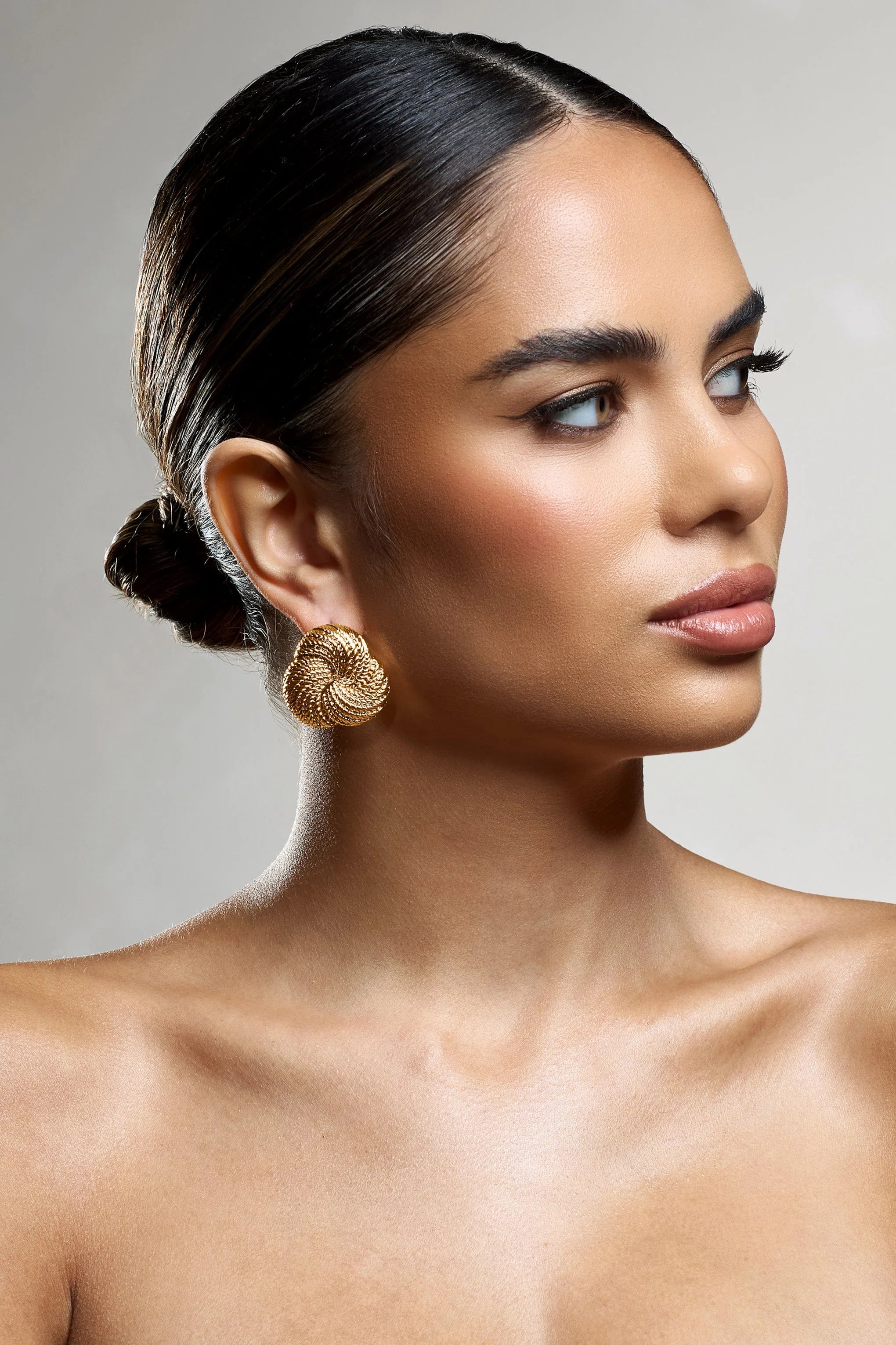 Criss Cross | Gold Chunky Knot Earrings