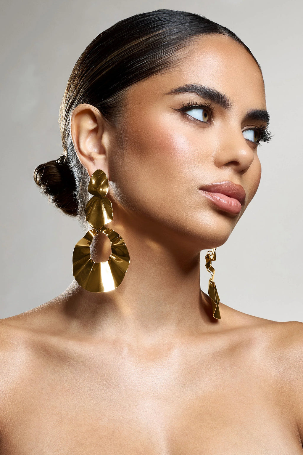 Indiana | Gold Statement Dangle Earrings