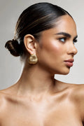 Criss Cross | Gold Chunky Knot Earrings
