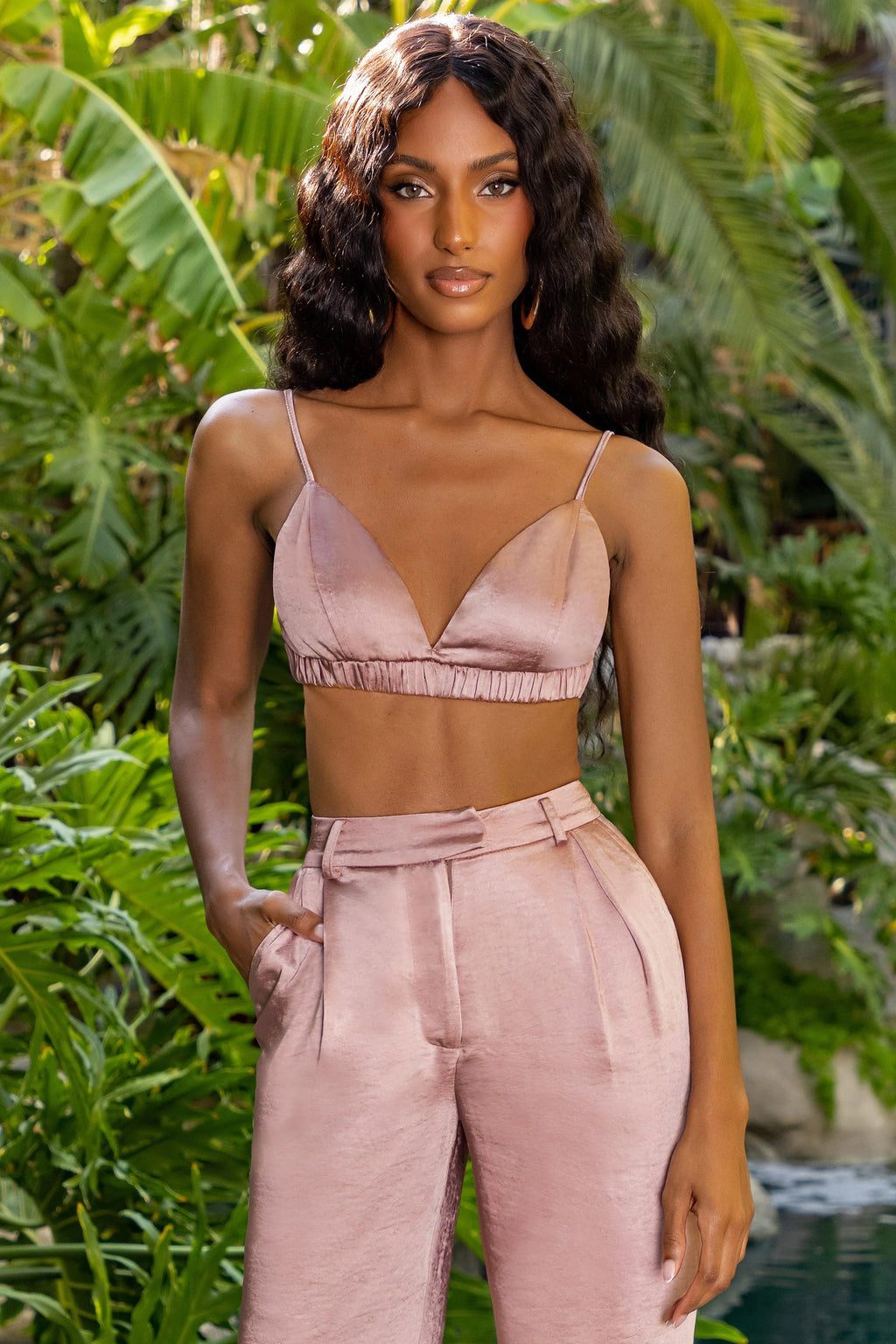 Try Hard | Nude Satin Bralette