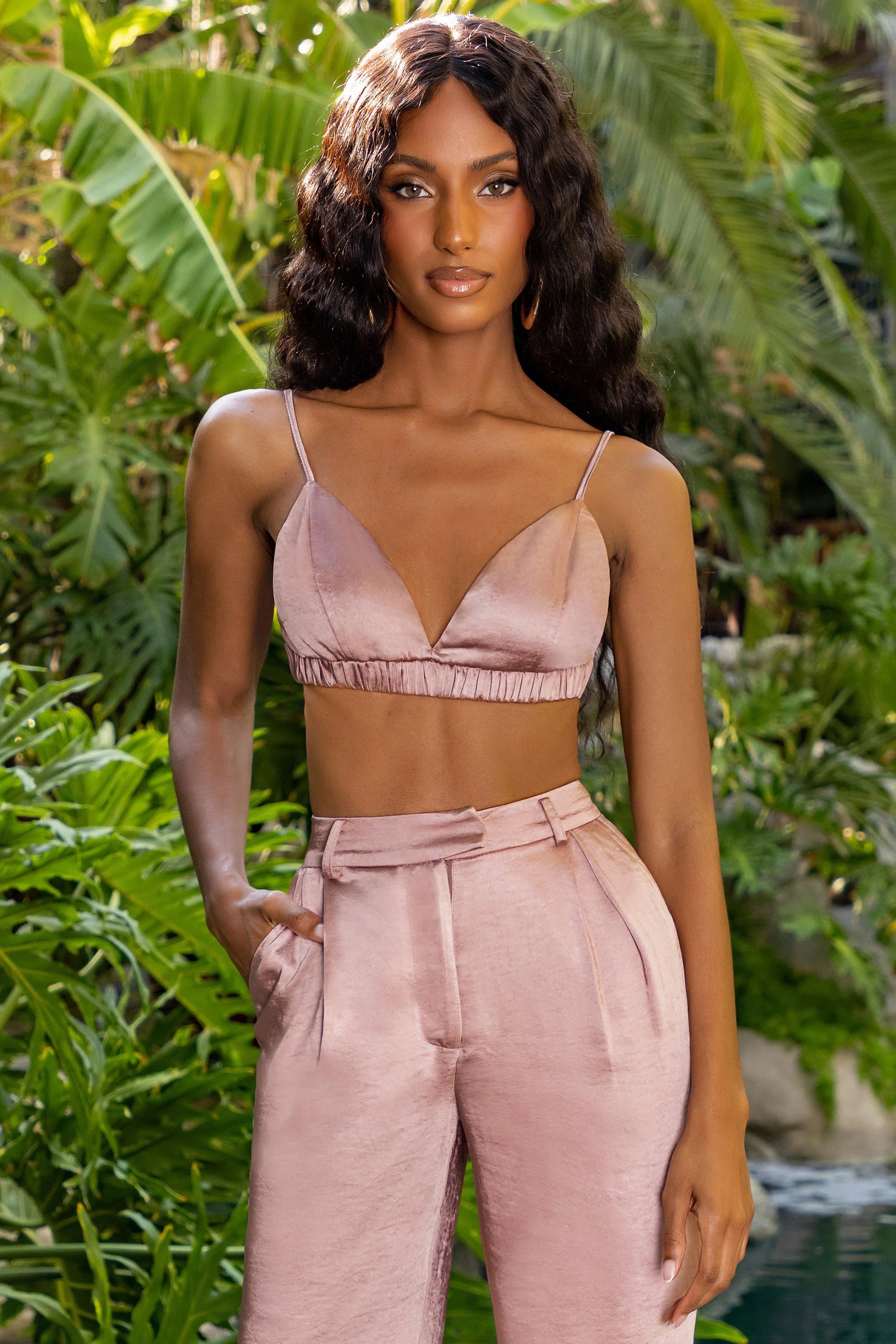 Try Hard | Nude Satin Bralette