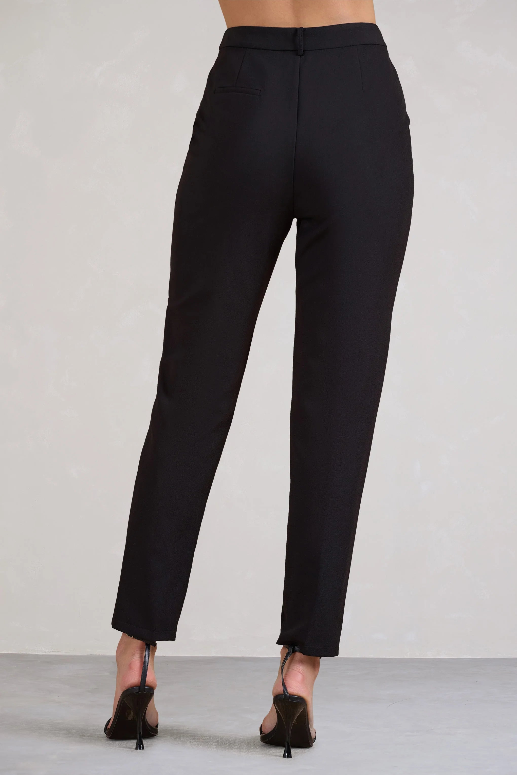 Cilla | Black Cigarette Trousers