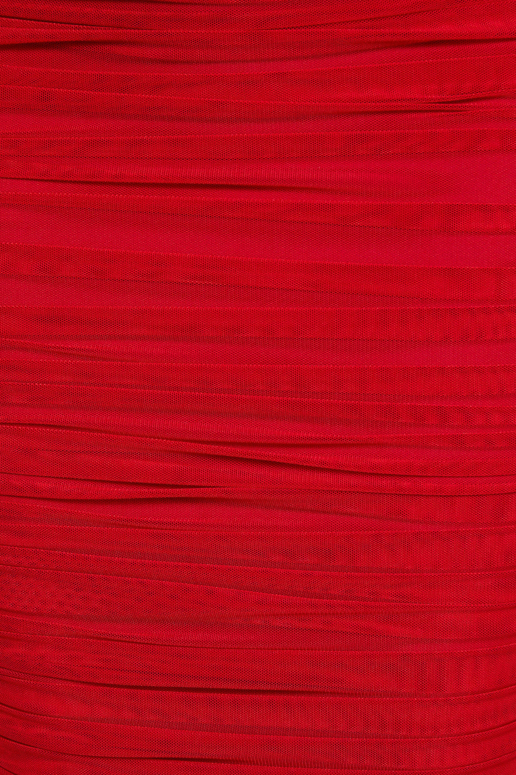 Fit The Bill Ruched Mesh Bodycon Midaxi Dress in Red