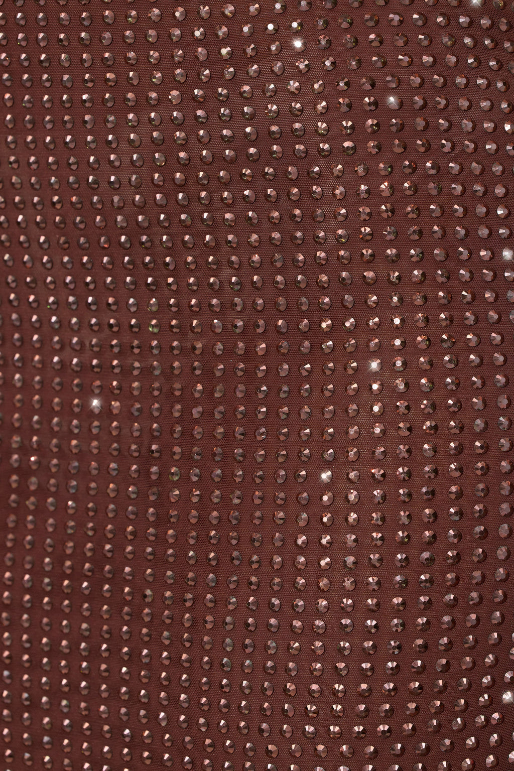 Embellished Strapless Crop Top in Espresso