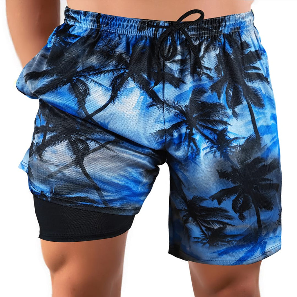 Moonlight Jungle – Compression Liner Hybrid Shorts
