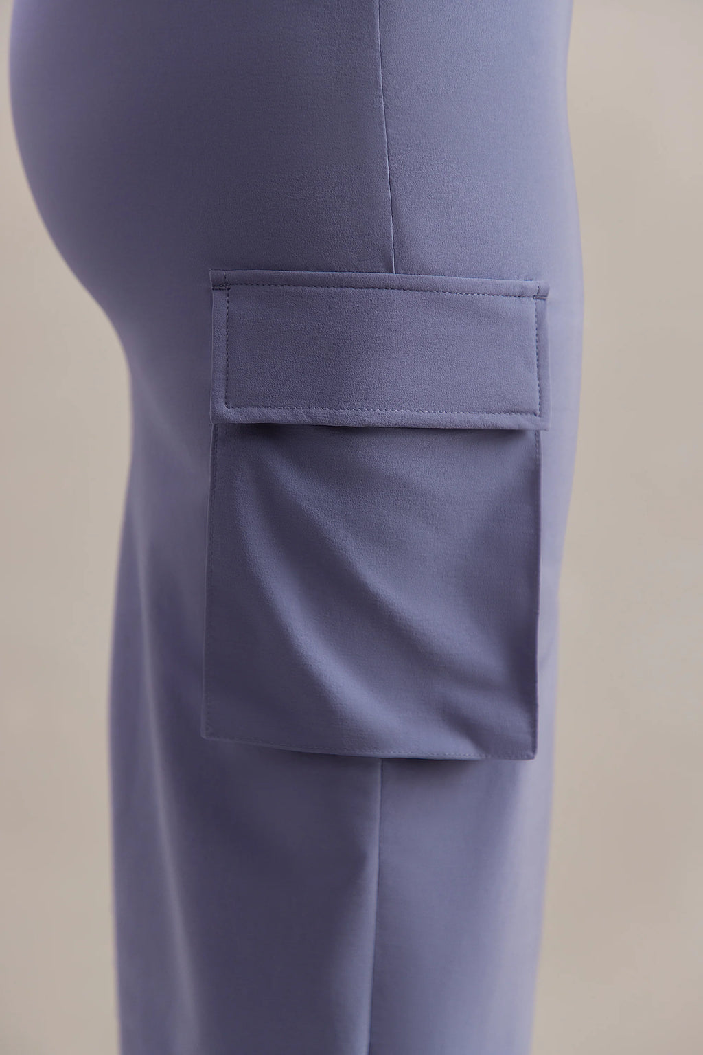 Cargo Maxi Skirt in Dusty Blue