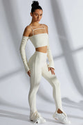 Ribbed Leggings in Ivory