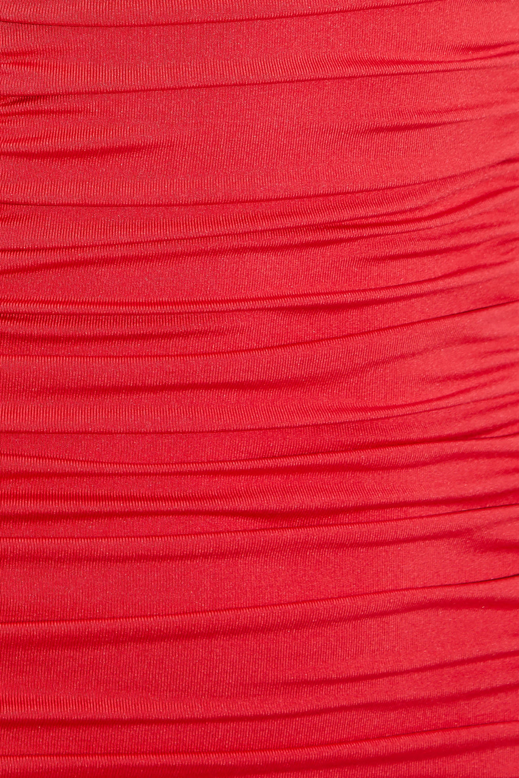 Double Shot Ruched Bodycon Mini Dress in Red