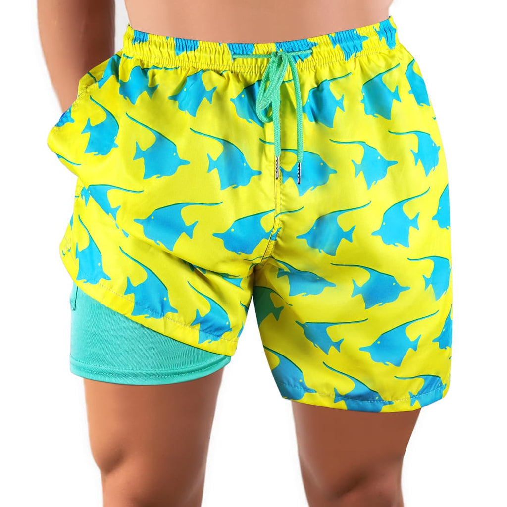 Keep Swimming - 6 Mid-Length Hybrid Shorts