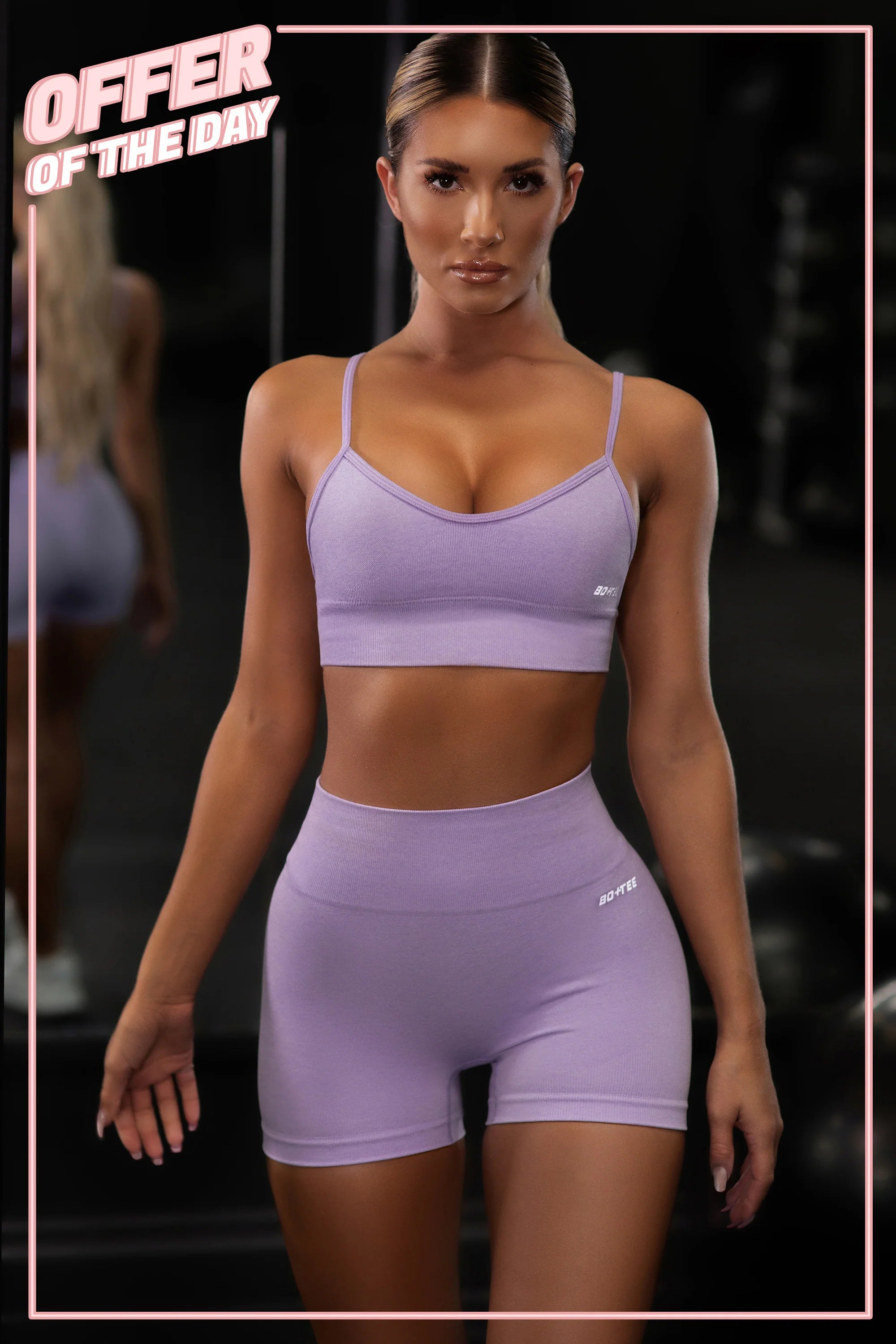 No Limits Seamless High Waisted Shorts in Lilac